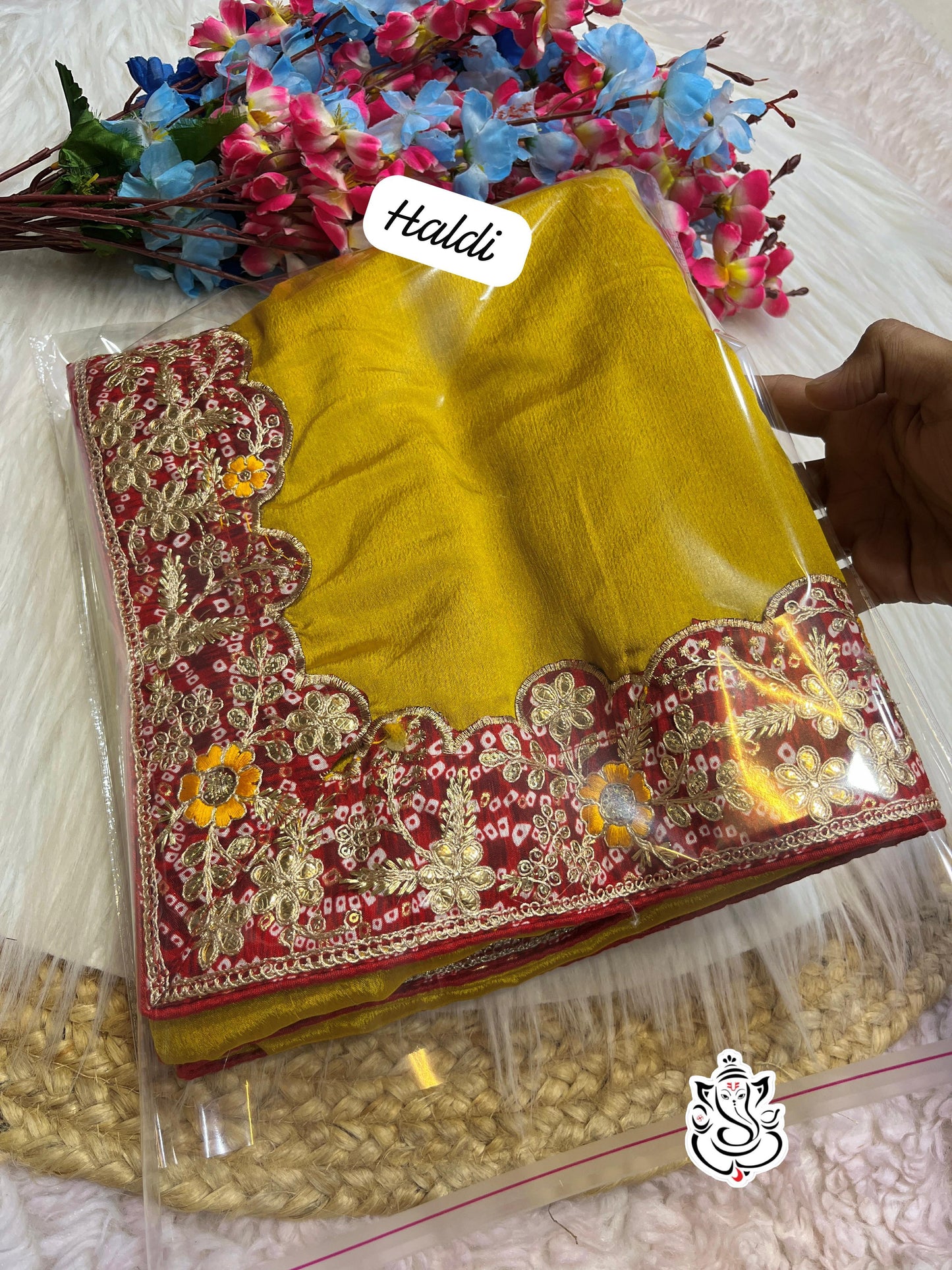 .Chinon Silk Saree