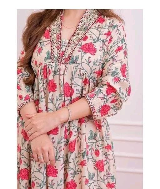 Floral Kurta Set - Moksha Fashions