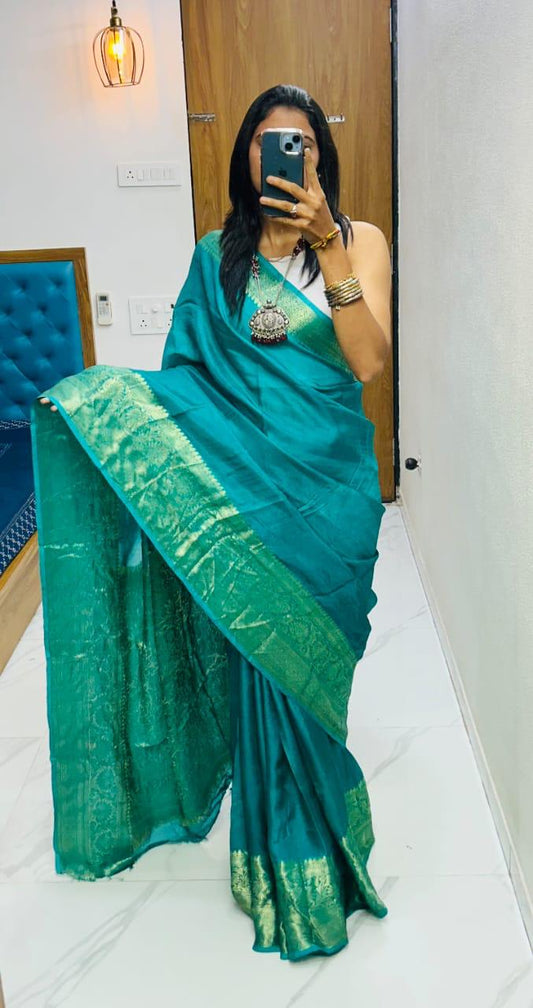 Cotton silk Kanjivaram Saree