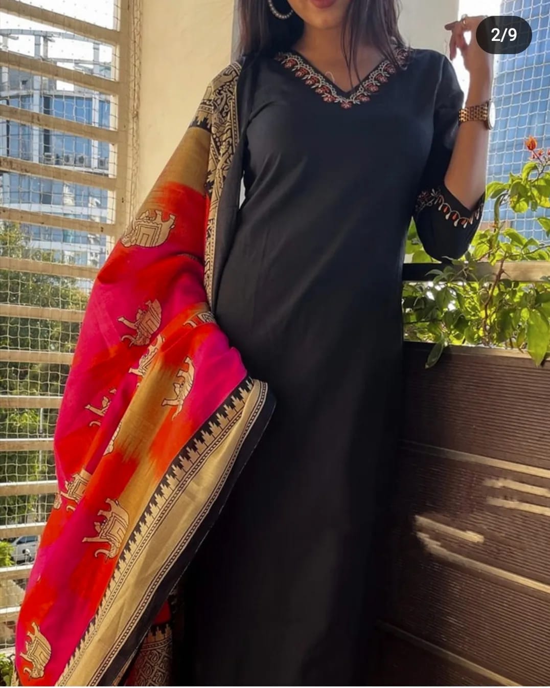 Cotton Embroidery Suit