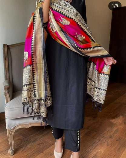 Cotton Embroidery Suit