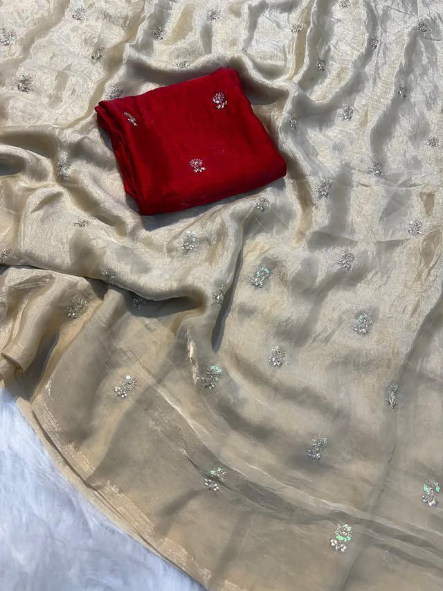 Fendy Satin Dual Shade Saree