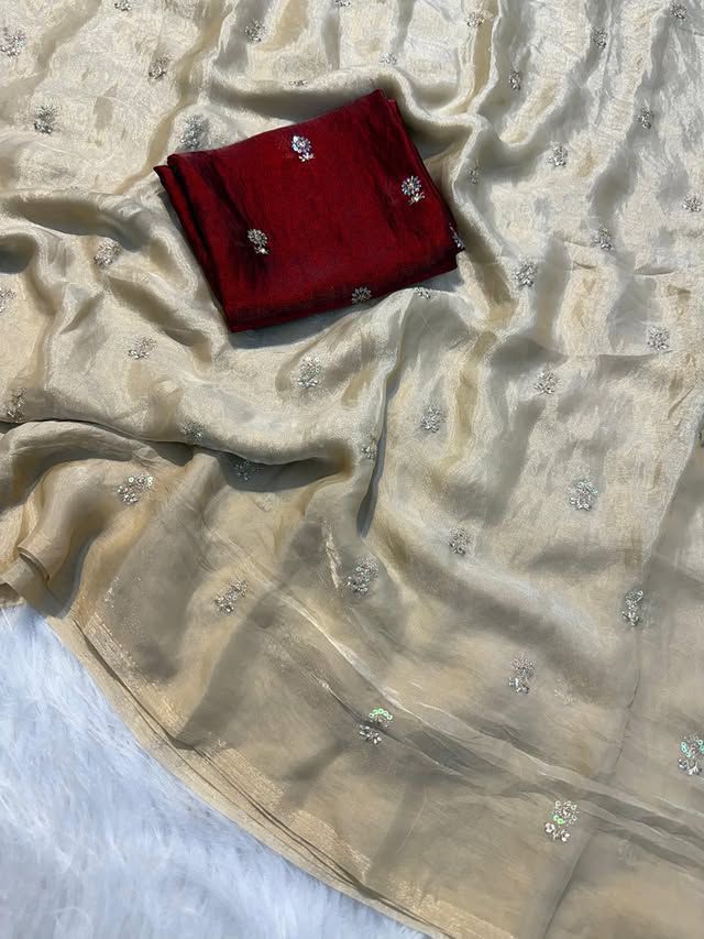 Fendy Satin Dual Shade Saree