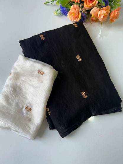 Fendy Satin Dual Shade Saree