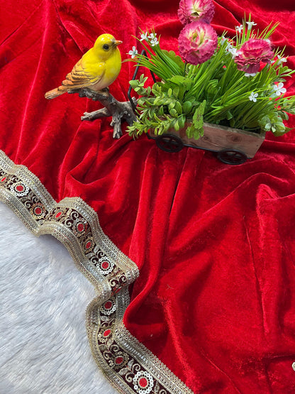 Beautiful Velvet Saree Collection