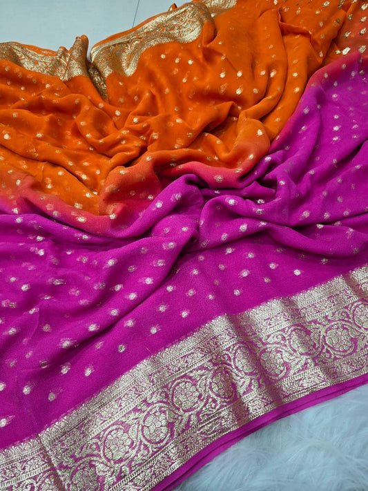 .Heavy Georgette Saree