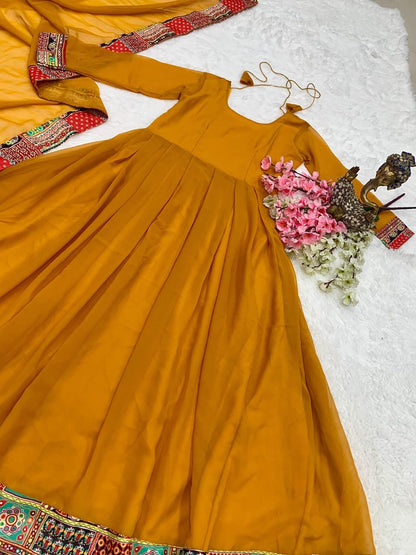 Mustard Trendy Gown