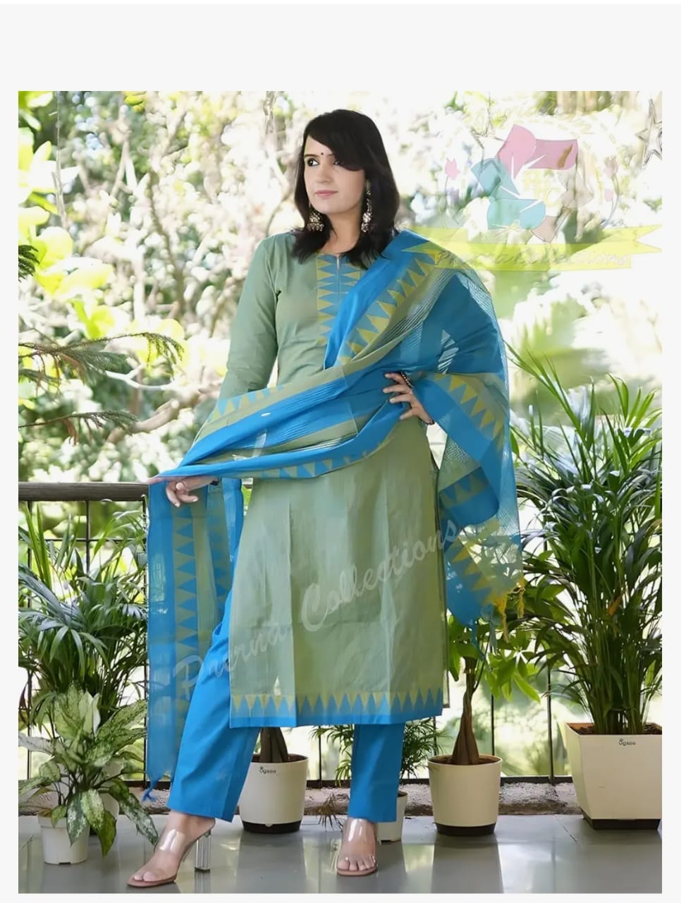 South Cotton Kurta Pant Suit