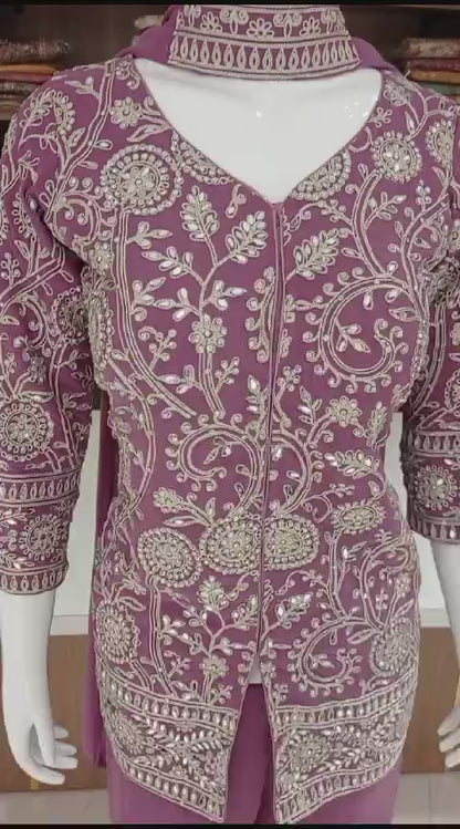 Sharara Suit With Crafted Details And High-Quality Materials Make A Luxurious & Elegant Choice