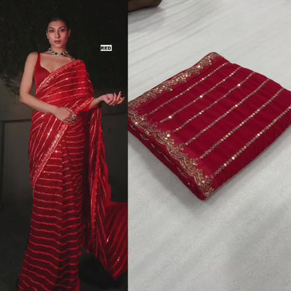 .5MM Sequins Blockbuster Bollywood Attractive Saree