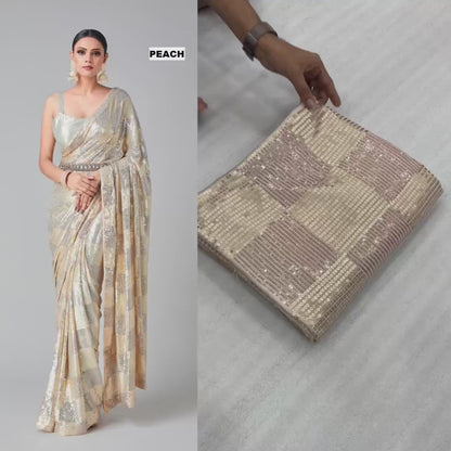 .Enticing Sequin Sarees