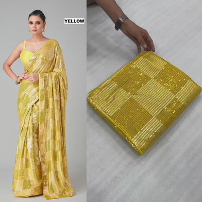 .Enticing Sequin Sarees