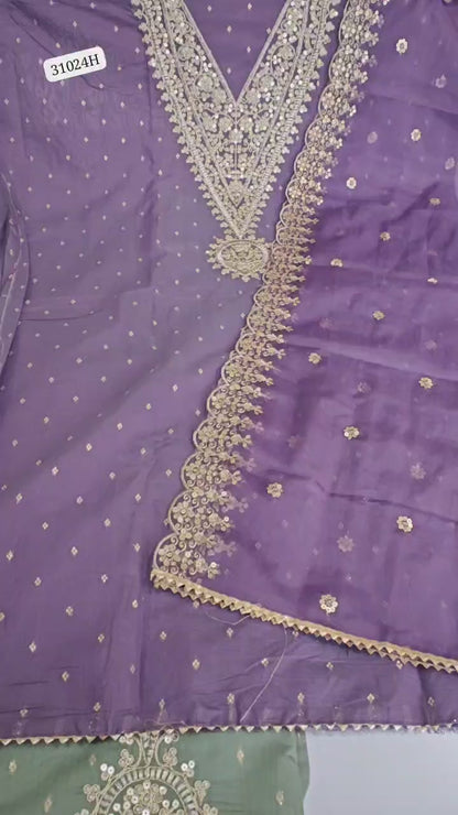 Pure Chanderi Fabric With Jacquard Work